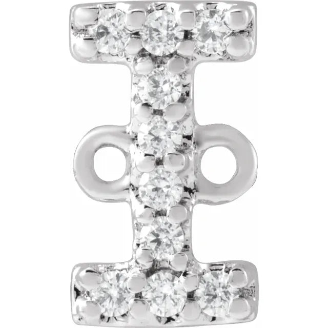 14KT Gold Filled Diamond Initial Bracelet 7"