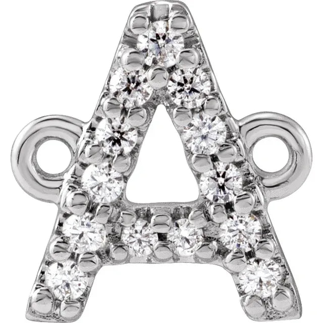 14KT Gold Filled Diamond Initial Bracelet 7"