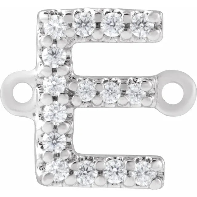 14KT Gold Filled Diamond Initial Bracelet 7"
