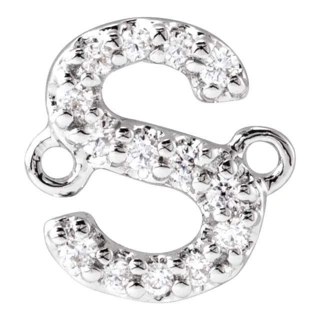 14KT Gold Filled Diamond Initial Bracelet 7"