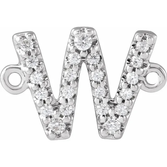 14KT Gold Filled Diamond Initial Bracelet 7"