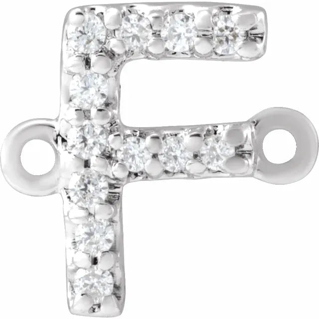 14KT Gold Filled Diamond Initial Bracelet 7"