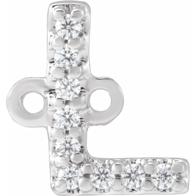 14KT Gold Filled Diamond Initial Bracelet 7"