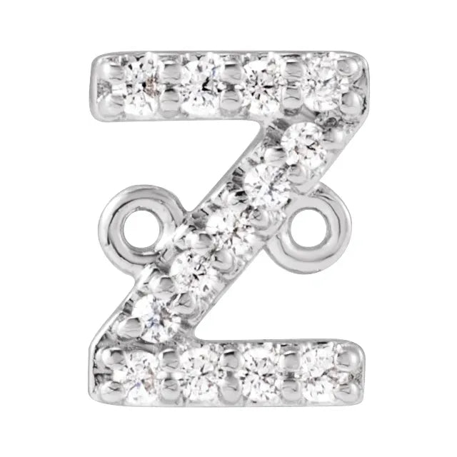 14KT Gold Filled Diamond Initial Bracelet 7"