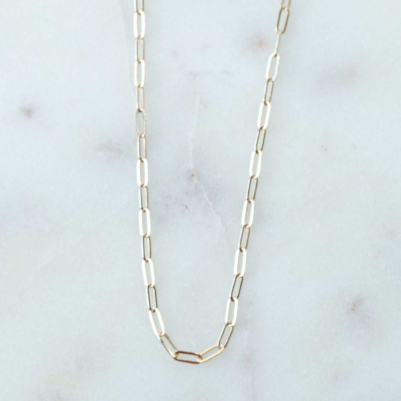 14KT Perfect Paperclip Chain Necklace