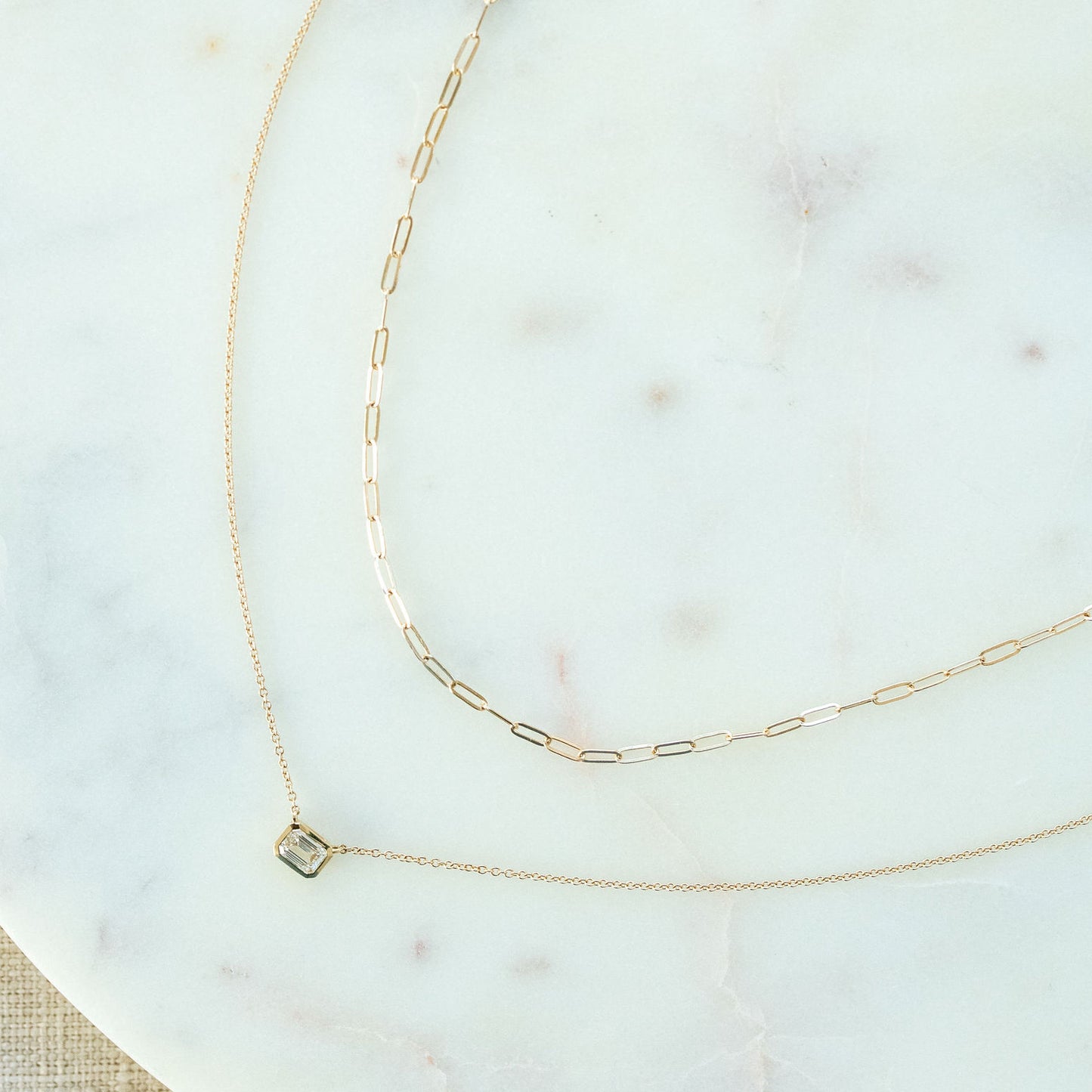 14KT Perfect Paperclip Chain Necklace